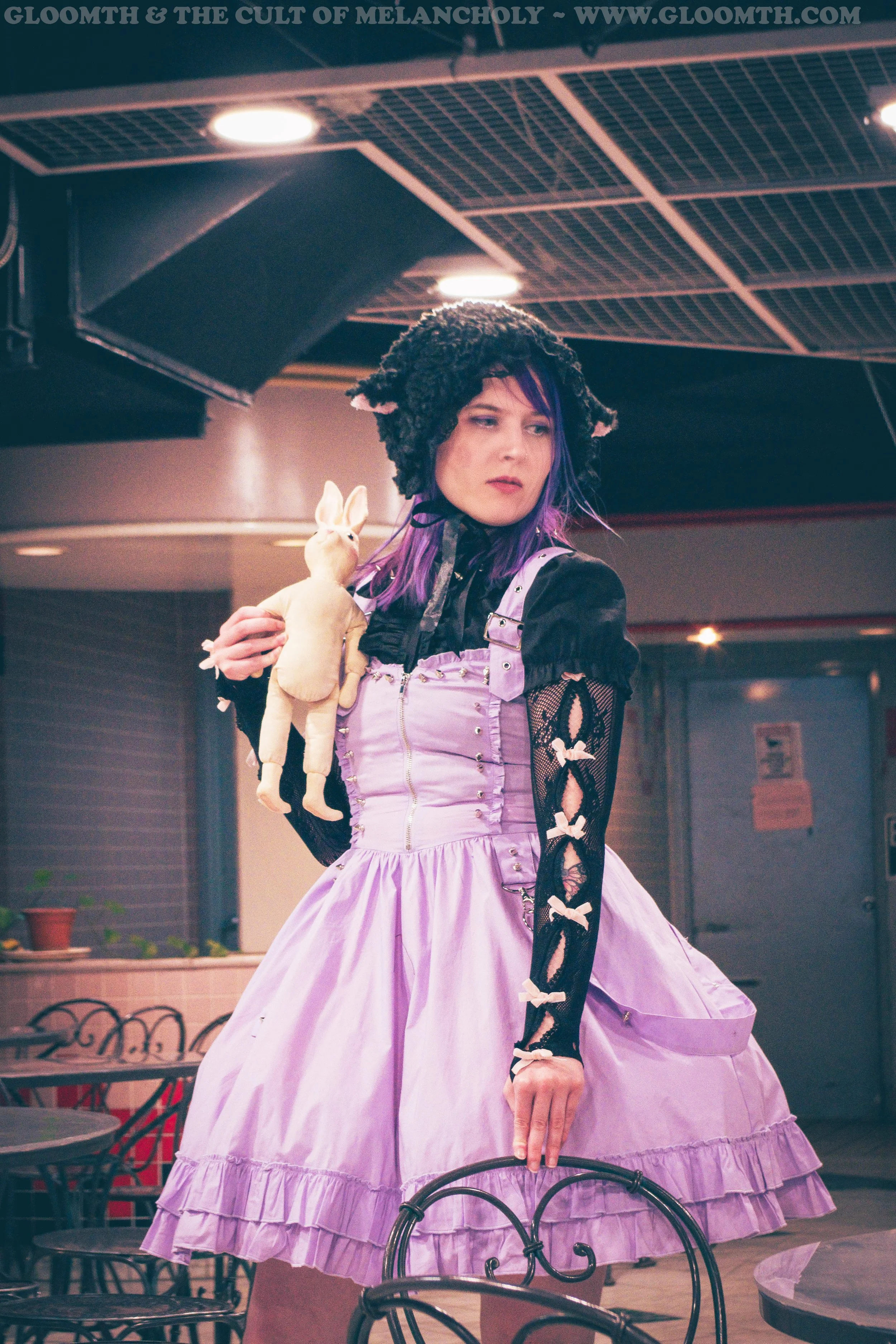 ビスクドール　❤️パープルアイの可愛いBru•Jne ❤️ リプロ Bruise Lavender Spiked JSK Dress — Gloomth